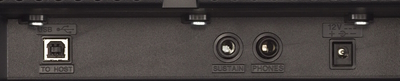 Les connexions du piano Yamaha P-45